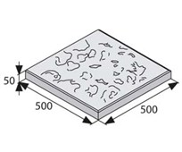 BEST TERASOVÁ RUBIO tryskaná žlutá 50/50cm velkoplošná dlažba reliéfní tl. 50mm